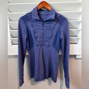Lululemon Run Your Heart Out Pullover Half Zip Purple Size 4